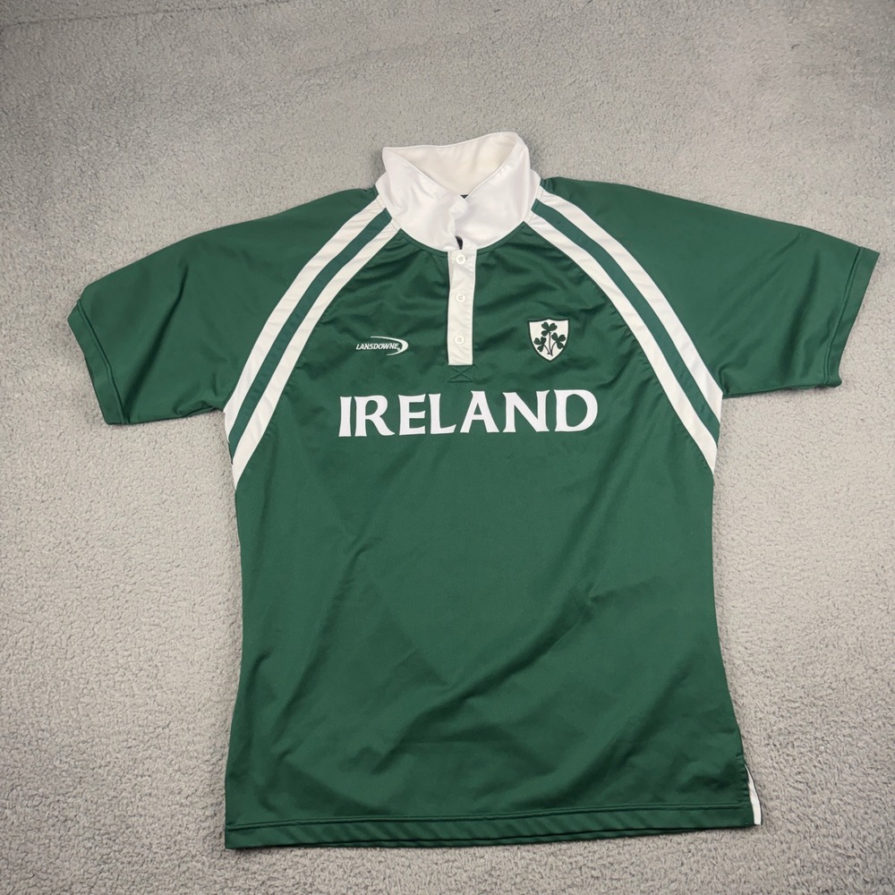 Lansdowne Ireland Rugby Jersey Mens XXL Green Short Sleeve